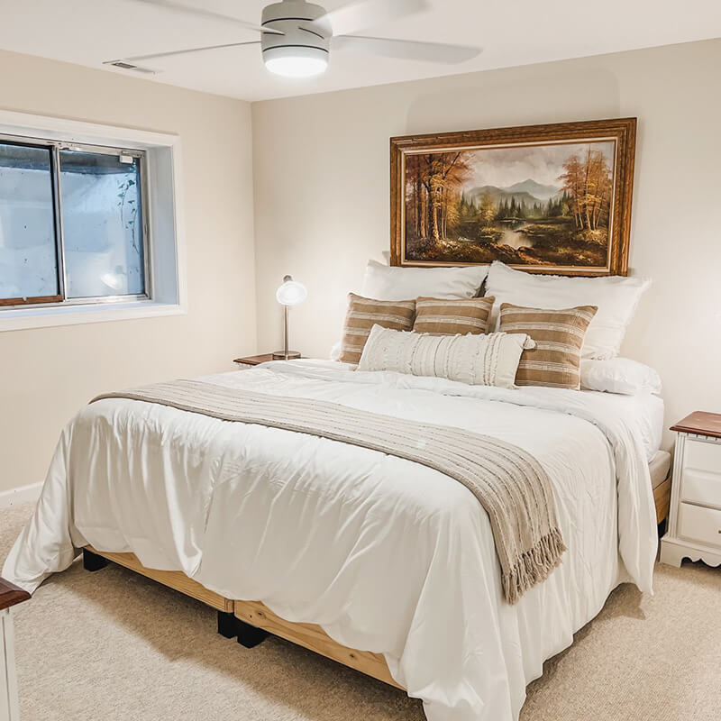Modern Bedroom with King Size Bed in Maryland